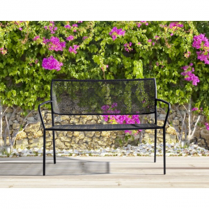 Скамейка металлическая уличная Garden Relax Wendy сталь тёмно-серый Фото 6