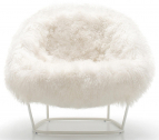 Кресло мягкое Arflex Katrin металл, мех Фото 2