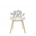 Комплект пластиковых стульев Qeeboo Filicudi Set 2 металл, полиэтилен латунь, белый Фото 6