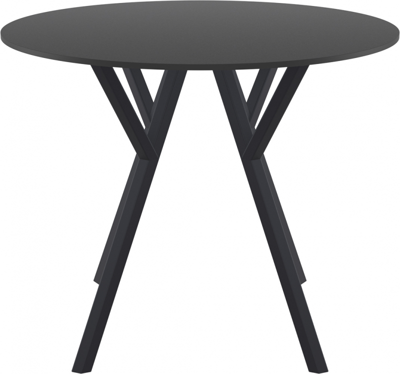 Стол пластиковый Max Table Ø90, черный, Ø900х740 мм