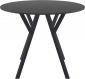 Стол пластиковый Siesta Contract Max Table Ø90 пластик, HPL черный Фото 5