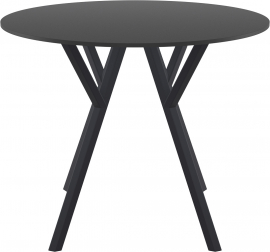 Стол пластиковый Max Table Ø90, черный, Ø900х740 мм