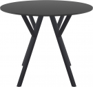 Стол пластиковый Siesta Contract Max Table Ø90 пластик, HPL черный Фото 5