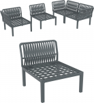 Модуль пластиковый для дивана Portofino Lounge