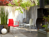 Кресло пластиковое Scab Design Chloe Mon Amour алюминий, технополимер красный Фото 3