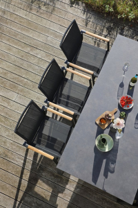 Кресло текстиленовое BraFab Andy алюминий, тик, текстилен антрацит Фото 5