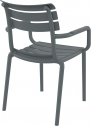 Кресло пластиковое Siesta Contract Paris стеклопластик темно-серый Фото 7