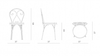 Стул металлический с подушкой-thumbs-Фото3