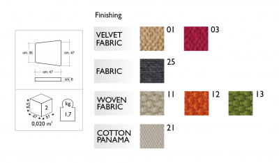 Подушка на сиденье Scab Design Cushion ткань на выбор Фото 3