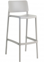 Стул пластиковый барный PAPATYA Joy-S Bar 75 стеклопластик светло-серый Фото 1