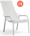 Комплект пластиковых кресел Net Lounge Set 4