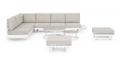 Комплект лаунж мебели Garden Relax Infinity алюминий, олефин белый, бежевый Фото 27