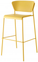 Стул барный пластиковый Scab Design Lisa Technopolymer сталь, технополимер горчичный Фото 1