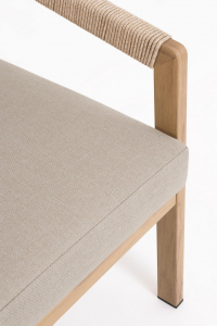 Комплект лаунж мебели Garden Relax Kalimera алюминий, роуп, олефин песочный Фото 11