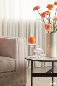 Подсвечник колонна EDG Candle Holder стекло прозрачный Фото 3