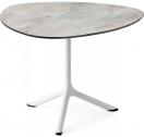 Столик ламинированный кофейный Scab Design Tripe сталь, компакт-ламинат HPL белый, каменный Фото 1