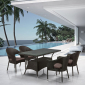 Комплект плетеной мебели Afina T198A/Y97B-W53 4Pcs Brown искусственный ротанг, сталь коричневый Фото 2