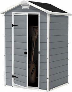 Сарай пластиковый Keter Manor 4x3 полипропилен серый, белый Фото 1