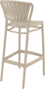 Стул пластиковый барный Siesta Contract Portofino стеклопластик, полипропилен бежевый Фото 7