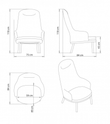 Кресло мягкое с высокой спинкой-thumbs-Фото3