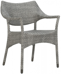 Кресло плетеное JANUS et Cie Amari алюминий, искусственный ротанг дымчатый Фото 1