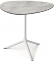 Стол ламинированный обеденный Scab Design Tripe Maxi сталь, компакт-ламинат HPL белый, каменный Фото 1
