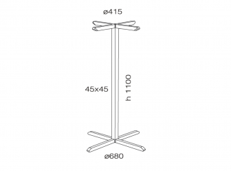 Подстолье металлическое барное-thumbs-Фото3