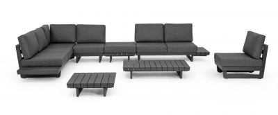 Комплект лаунж мебели Garden Relax Infinity алюминий, олефин антрацит Фото 14