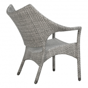 Кресло лаунж плетеное JANUS et Cie Amari алюминий, искусственный ротанг дымчатый Фото 3