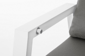 Диван металлический с подушками Garden Relax Kledi алюминий, текстилен, олефин белый, серый Фото 13