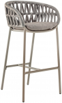 Кресло барное плетеное с подушкой Tahiti