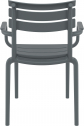 Кресло пластиковое Siesta Contract Paris стеклопластик темно-серый Фото 6