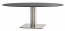 Стол ламинированный PEDRALI Inox Table нержавеющая сталь, компакт-ламинат HPL матовый стальной, черный Фото 2