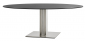 Стол ламинированный PEDRALI Inox Table нержавеющая сталь, компакт-ламинат HPL матовый стальной, черный Фото 1