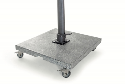 Зонт садовый с подсветкой Grattoni Venezia алюминий, олефин антрацит, темно-серый Фото 7