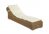 Шезлонг-лежак плетеный без матраса Maurizi s.n.c. Antibes металл, искусственный ротанг натуральный Фото 3