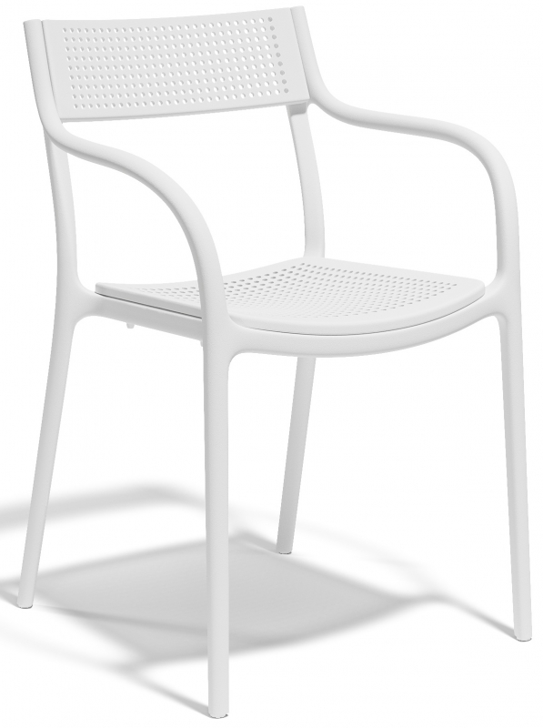 Кресло пластиковое Madison Dots, белый