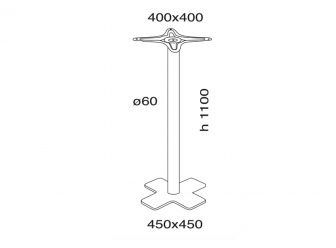 Подстолье металлическое барное-thumbs-Фото3