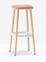 Табурет барный с обивкой PEDRALI Babila алюминий, ясень, ткань Фото 10