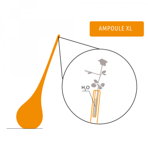 Ваза пластиковая светящаяся Myyour Ampoule XL OUT полиэтилен белый прозрачный Фото 4
