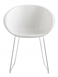 Кресло с обивкой на полозьях-thumbs-Фото1