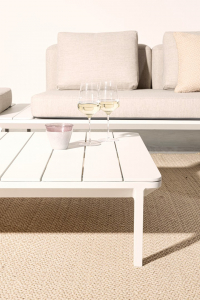 Столик металлический кофейный Garden Relax Matrix алюминий белый Фото 7