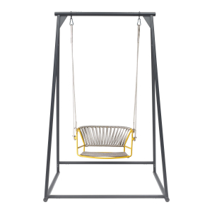 Качели плетеные Scab Design Lisa Swing сталь, морской канат желтый, серебристый Фото 4