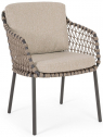 Кресло плетеное с подушками Garden Relax Ivissa сталь, роуп, олефин антрацит Фото 1