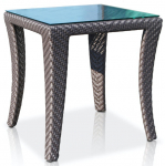 Столик плетеный со стеклом журнальный Madison Столик плетеный со стеклом журнальный Madison