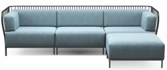 Диван металлический с подушками-thumbs-Фото1