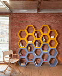 Стеллаж пластиковый книжный Hexa Standard
