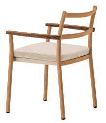 Кресло металлическое с подушкой-thumbs-Фото1