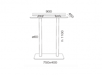 Подстолье металлическое барное-thumbs-Фото3