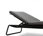 Шезлонг-лежак металлический OASIQ Corail алюминий антрацит Фото 16